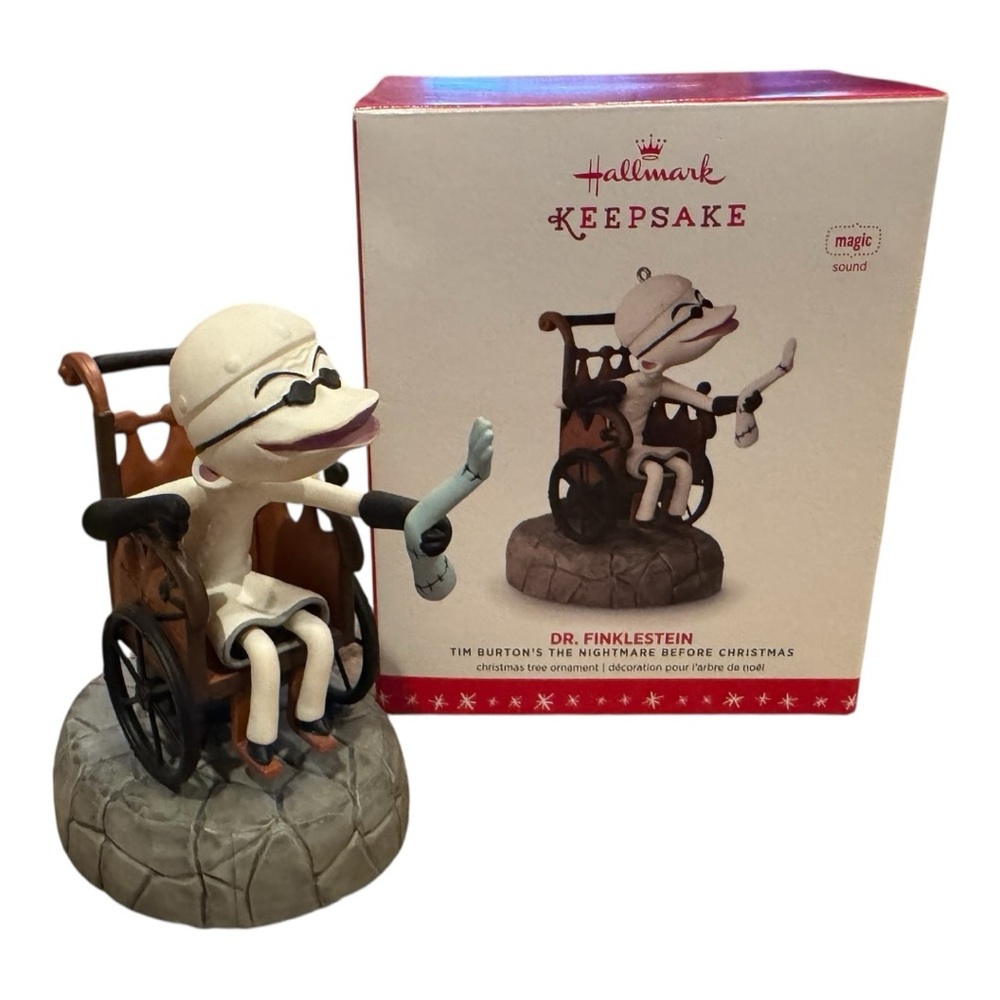 Hallmark Keepsake Ornament Dr. Finkelstein 2016 Nightmare Before Christmas WORKS